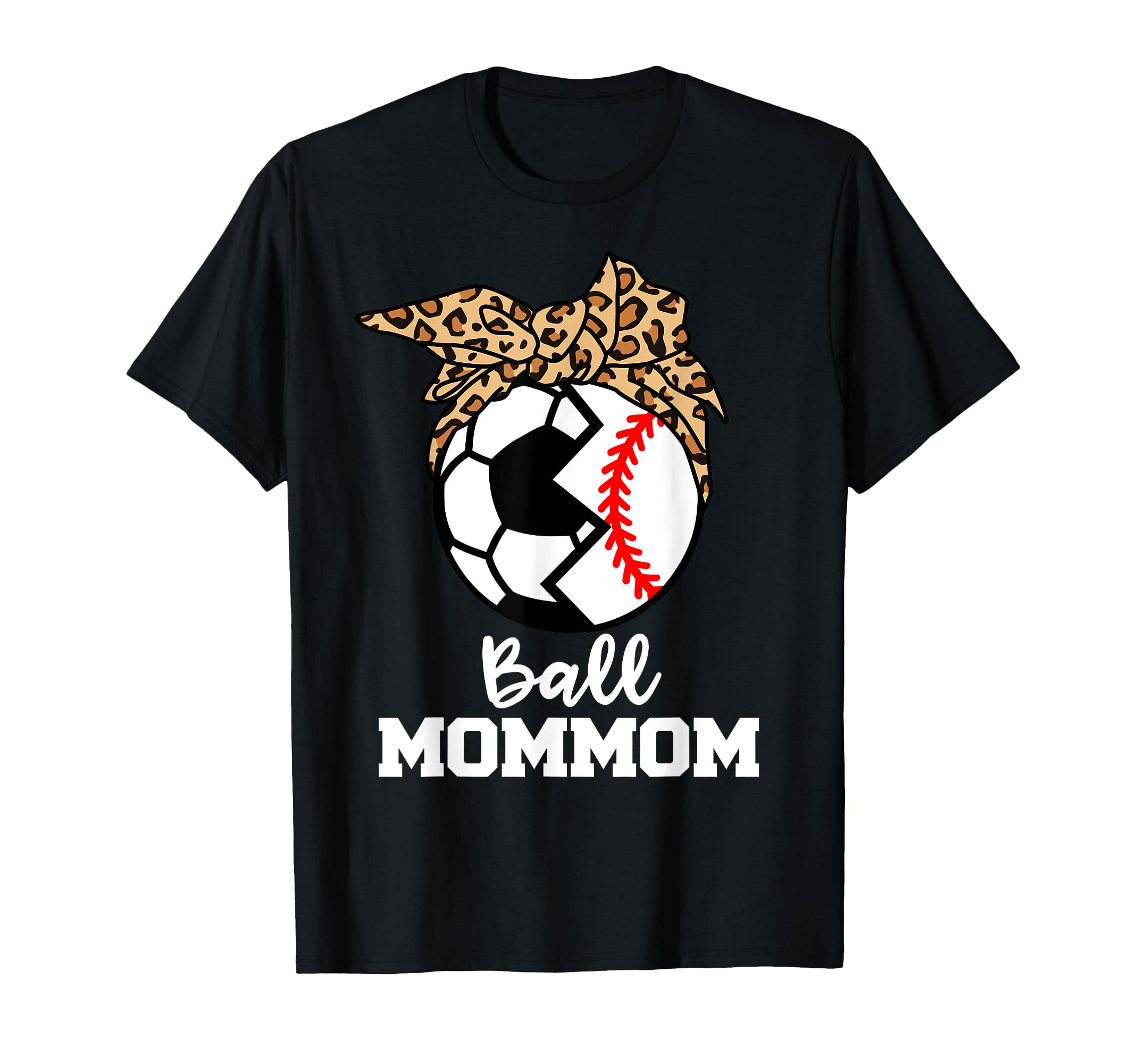 Ball Mommom Funny Soccer Baseball T-Shirt - Minimalist Print for Adults - T-Shirt, Sweatshirt, Hoodie