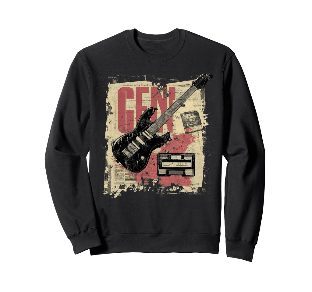 80S 90S Punk Grunge Music Gen Sweatshirt - Casual Everyday Wear for Adults - T-Shirt, Sweatshirt, Hoodie