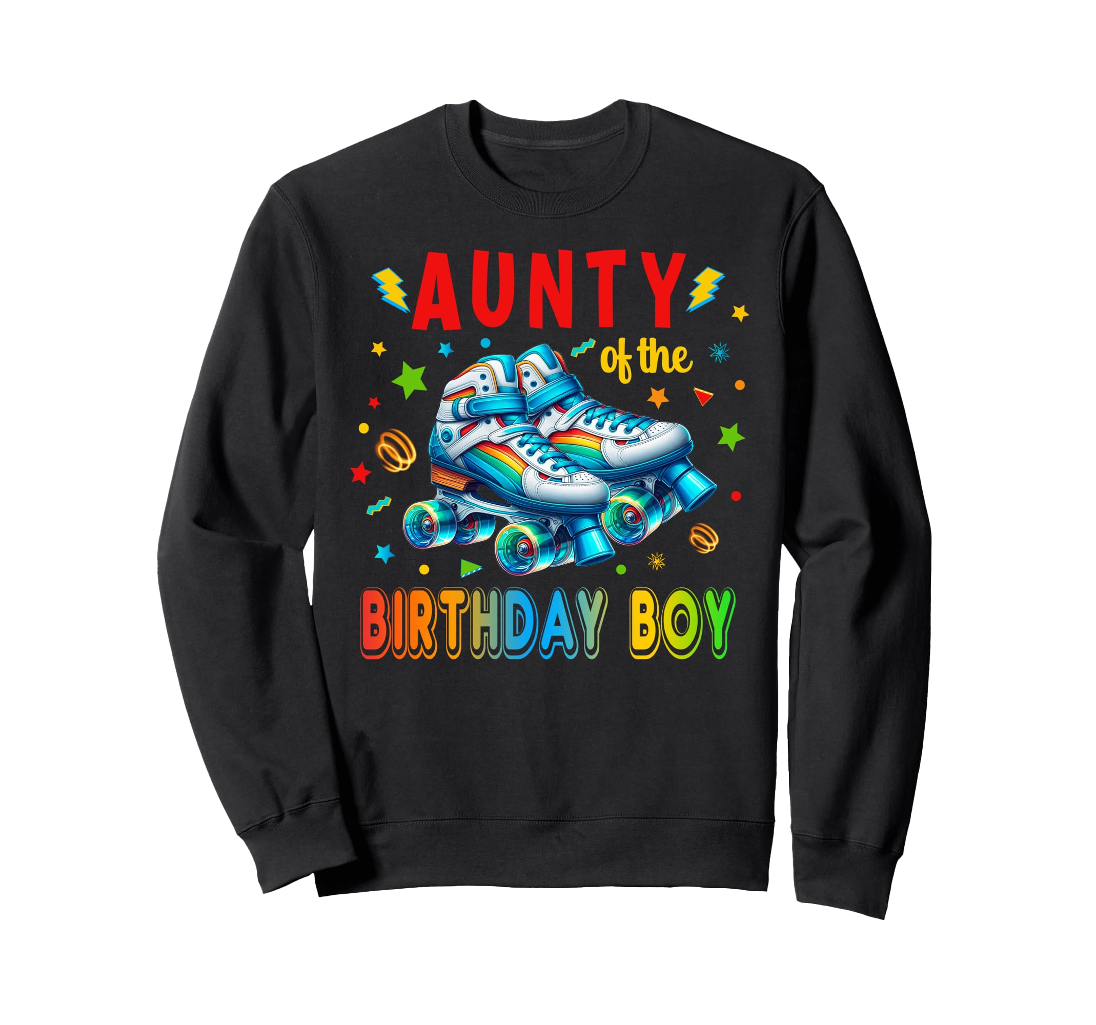 Roller Skates Birthday Party Skating Sweatshirt - Fun Novelty Design Unisex - T-Shirt, Sweatshirt, Hoodie