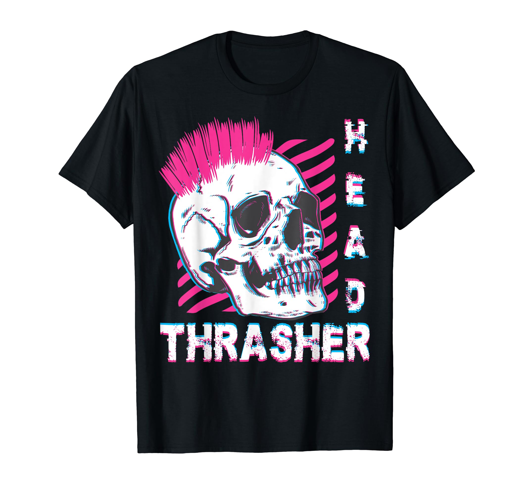 Thrasher Head Distressed Skull Skater T-Shirt - Streetwear Style for Adults - T-Shirt, Sweatshirt, Hoodie