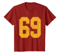 Number 69 Numbered Uniform Sports T-Shirt - Fun Novelty Design for Adults - T-Shirt, Sweatshirt, Hoodie