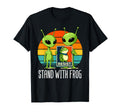 Stand Frog Extraterrestrial Protest Sunset T-Shirt - Unique Graphic Unisex - T-Shirt, Sweatshirt, Hoodie
