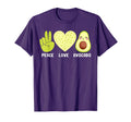Peace Love Avocado Guacamole T-Shirt - Fun Novelty Design Men Women - T-Shirt, Sweatshirt, Hoodie