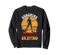 Roller Skating Skate 1970S Sunshine Sweatshirt - Minimalist Print Unisex - T-Shirt, Sweatshirt, Hoodie