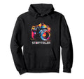 Photographer Storyteller Camera Hoodie - Streetwear Style for Adults - T-Shirt, Sweatshirt, Hoodie