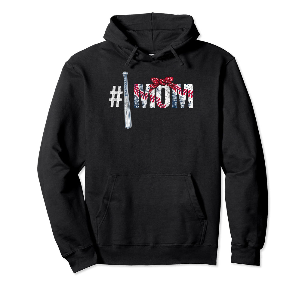 Number One Baseball Mom Mothers Day Hoodie - Minimalist Print Men Women - T-Shirt, Sweatshirt, Hoodie