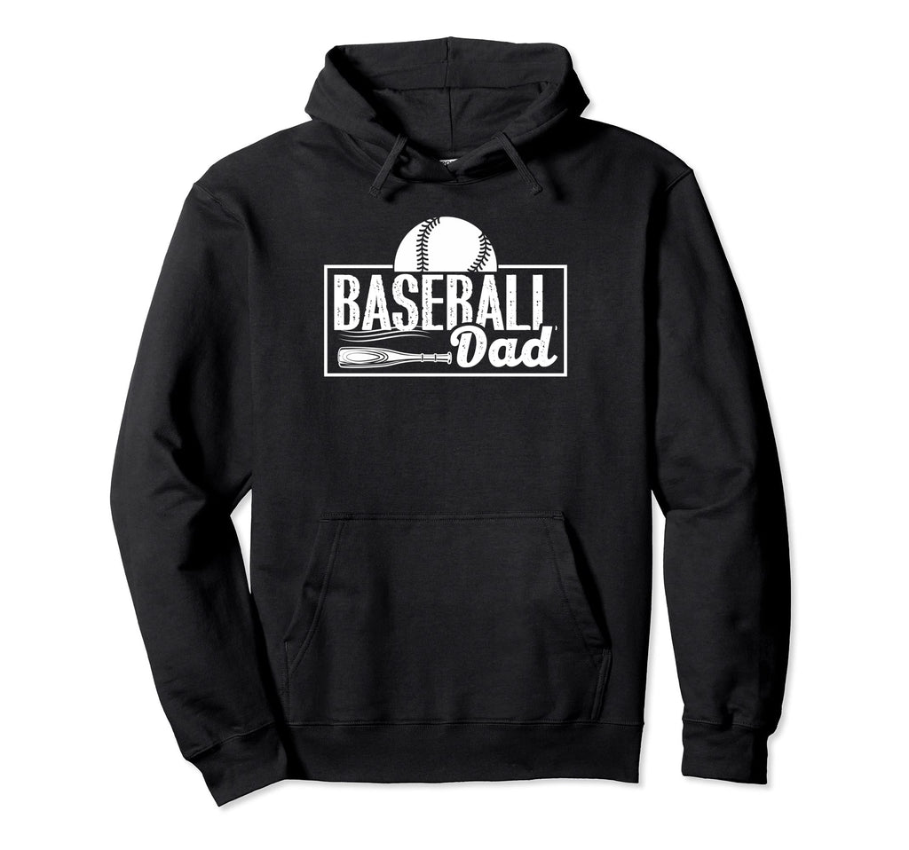 Baseball Dad Funny Baseball Gifts Papa Hoodie - Unique Graphic Unisex - T-Shirt, Sweatshirt, Hoodie
