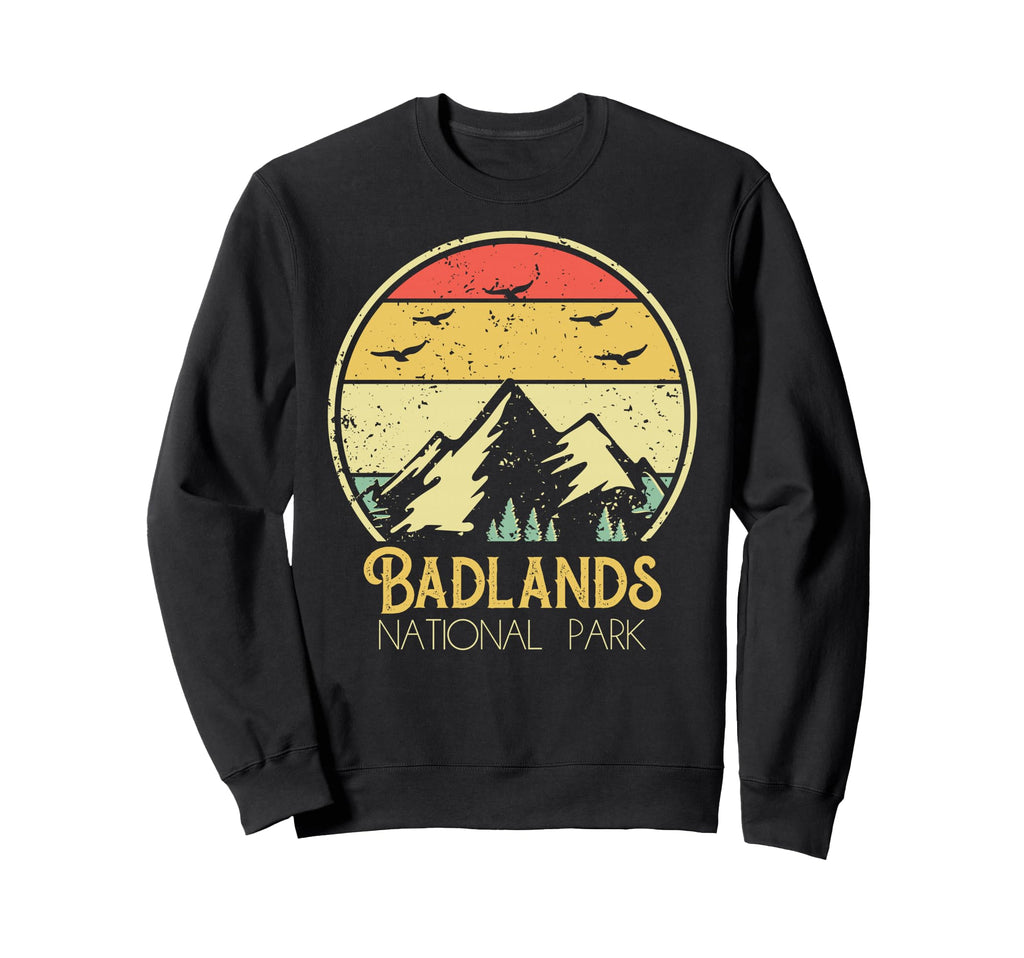 Badlands National Park Outdoor Sweatshirt - Minimalist Print for Adults - T-Shirt, Sweatshirt, Hoodie