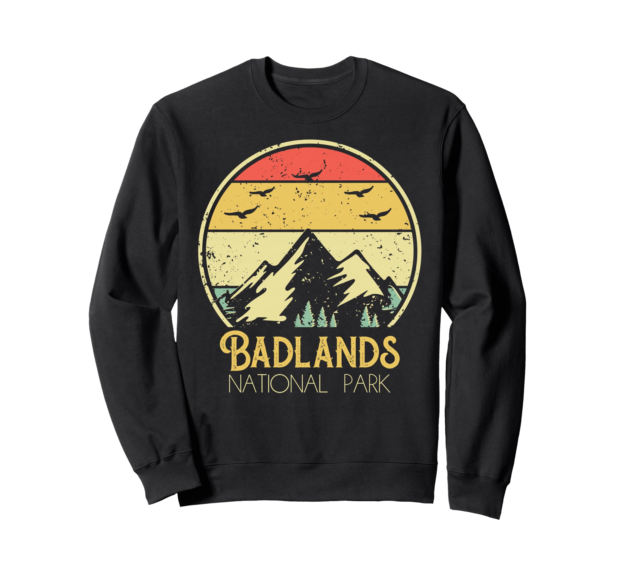 Badlands National Park Outdoor Sweatshirt - Minimalist Print for Adults - T-Shirt, Sweatshirt, Hoodie