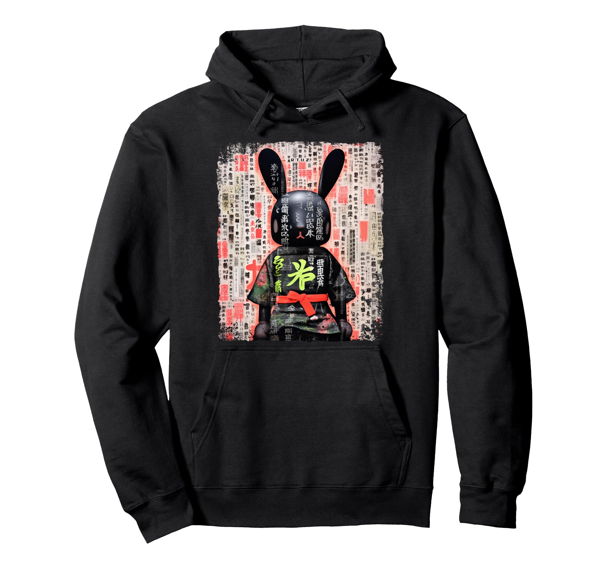 Hip Hop Y2K Hipster Hare Streetwear Hoodie - Unique Graphic for Adults - T-Shirt, Sweatshirt, Hoodie
