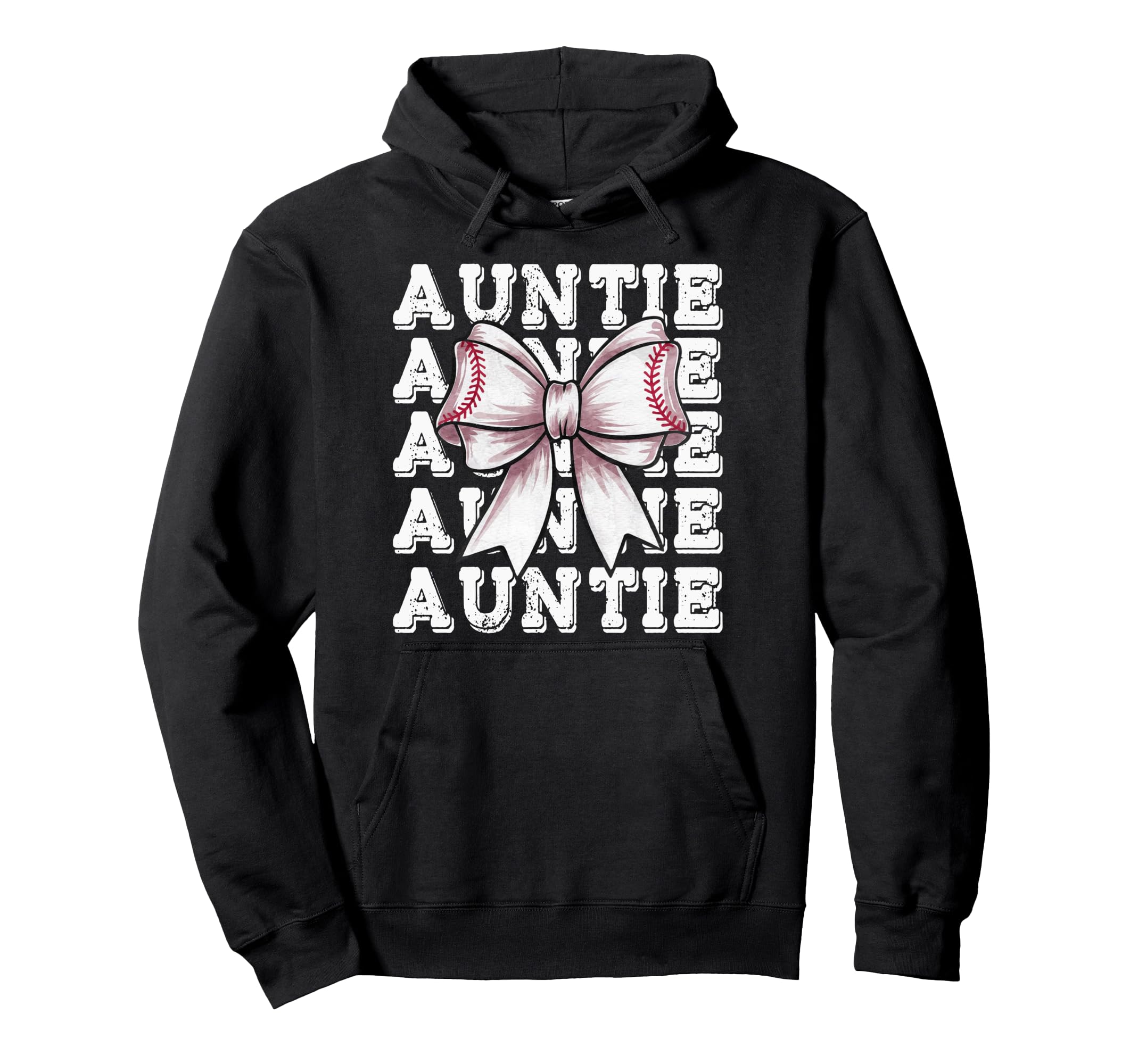 Coquette Baseball Auntie Matching Hoodie - Fun Novelty Design Men Women - T-Shirt, Sweatshirt, Hoodie