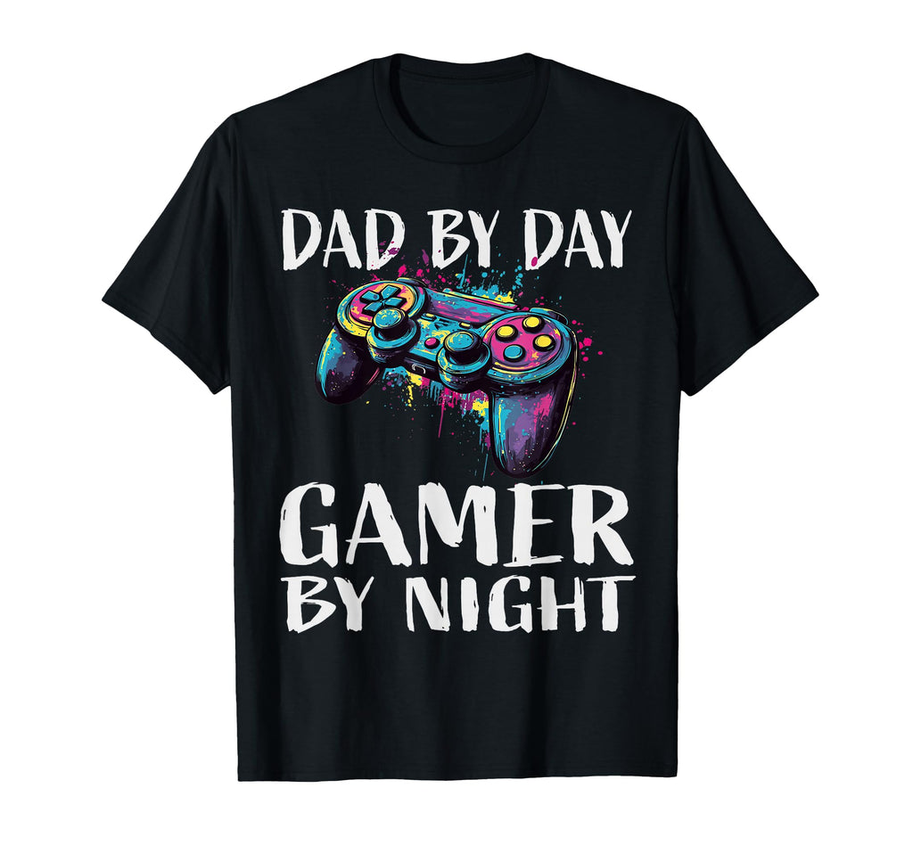 Dad Day Gamer Night Gamer Dad T-Shirt - Novelty Apparel for Adults - T-Shirt, Sweatshirt, Hoodie