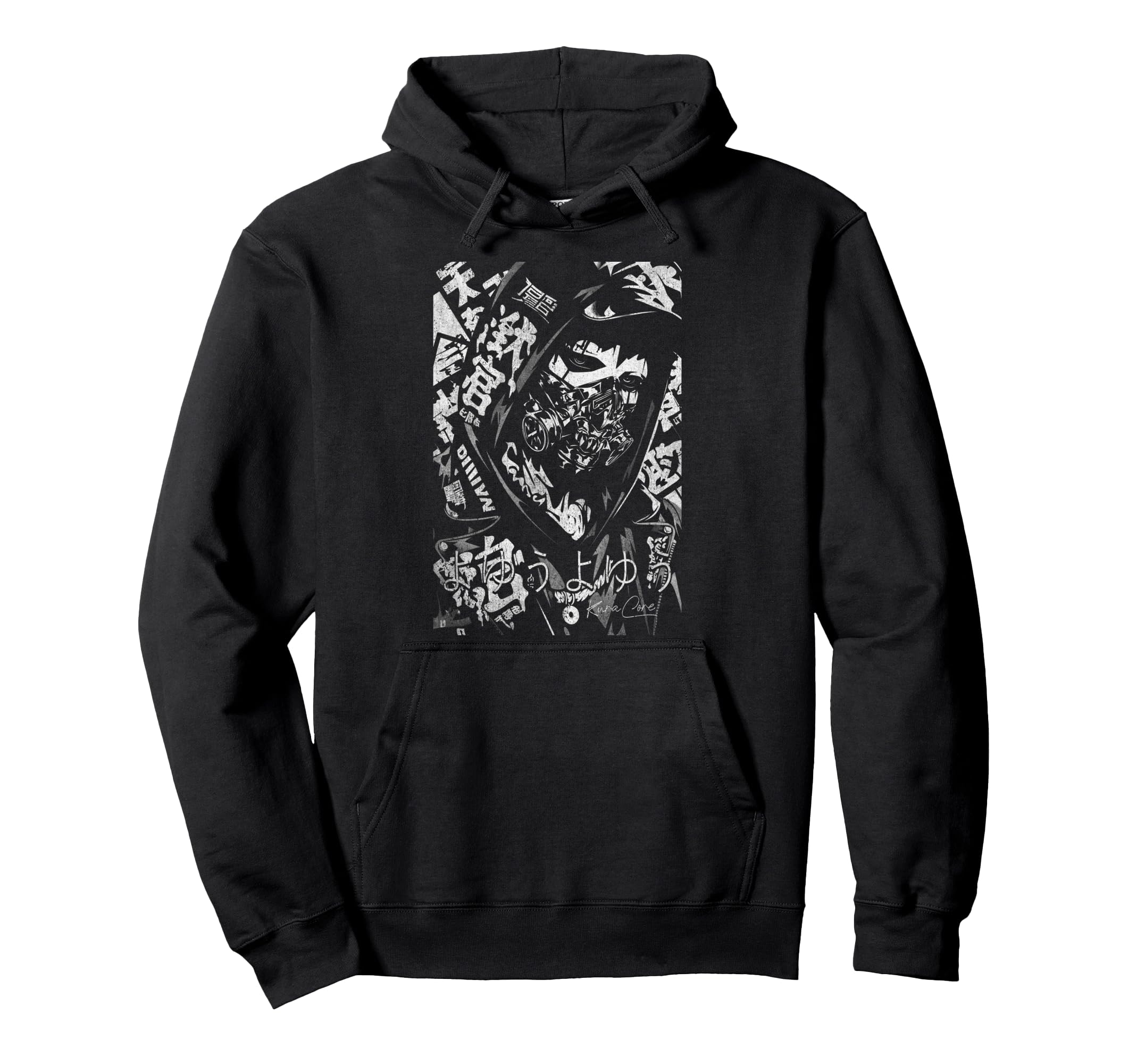 Japanese Streetwear Cyberpunk Y2K Hoodie - Minimalist Print Unisex - T-Shirt, Sweatshirt, Hoodie