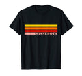 State Minnesota Colorful 70S Stripes T-Shirt - Custom Art Print Men Women - T-Shirt, Sweatshirt, Hoodie