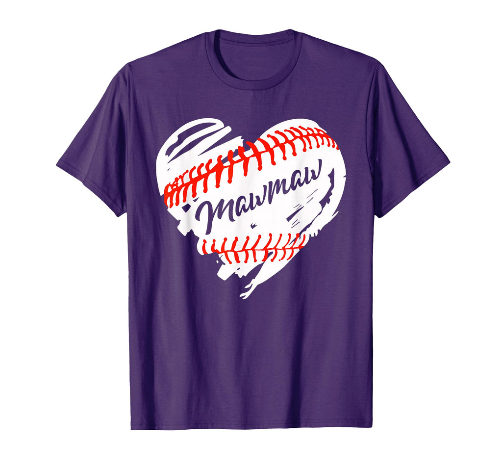 Baseball Heart Baseball Mawmaw T-Shirt - Trendy Graphic for Adults - T-Shirt, Sweatshirt, Hoodie