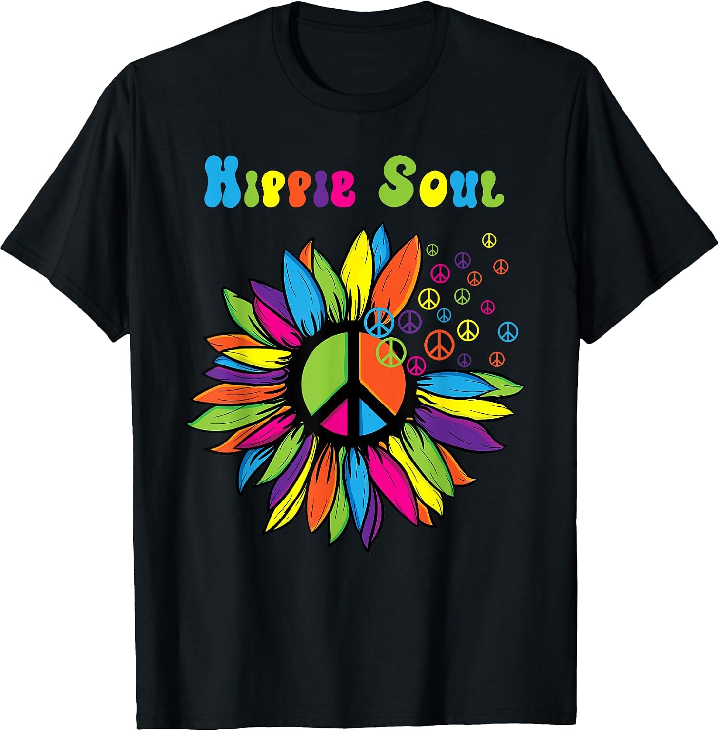 Cute Hippy Nostalgic Positive Love Gift Women Kids - Adult & Kids T-Shirts, Sweatshirts & Hoodies apparel design preview 1