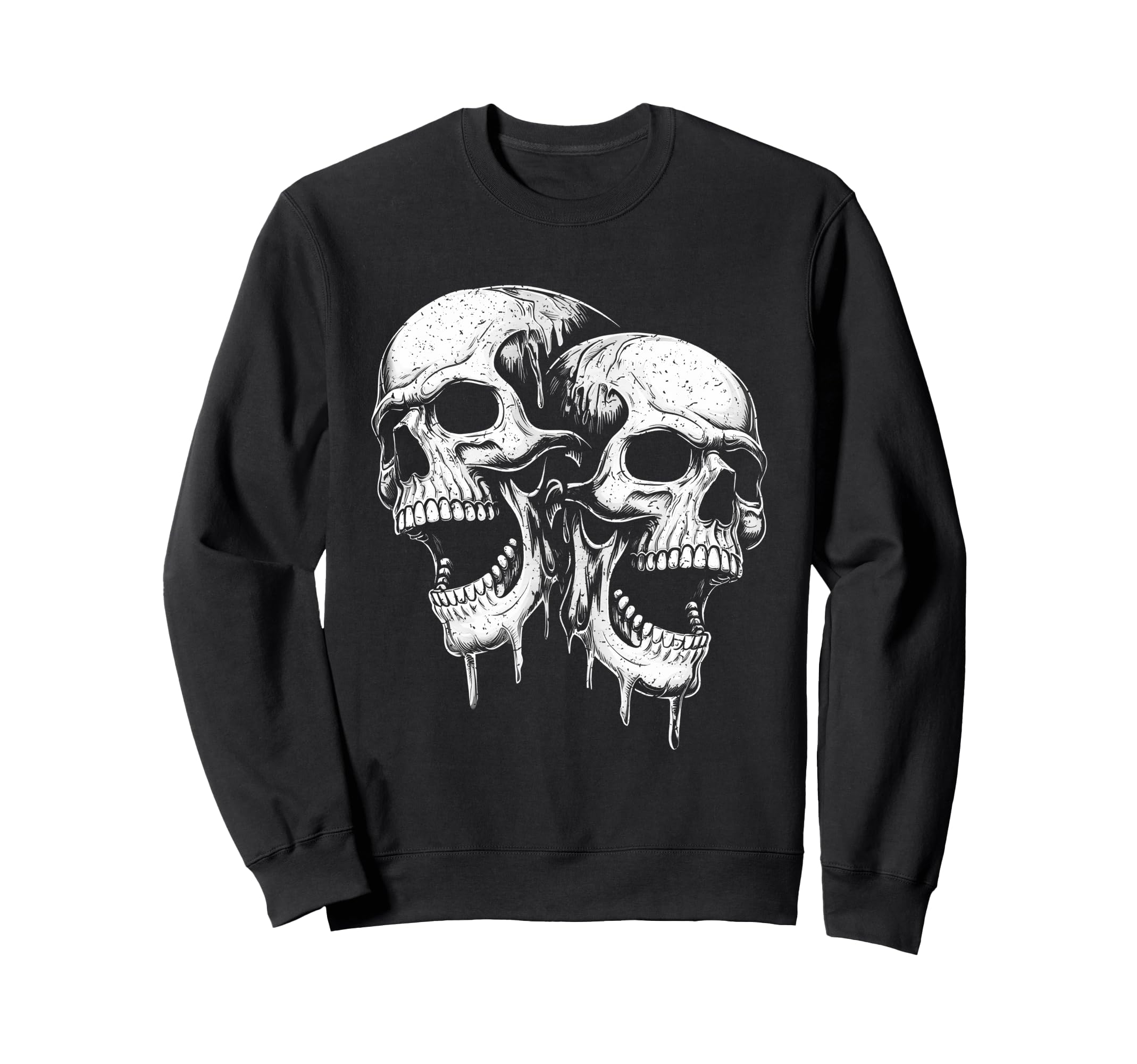 Screaming Skull Skulls Grunge 90S Gothic Sweatshirt - Graphic Print Unisex - T-Shirt, Sweatshirt, Hoodie