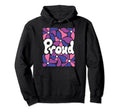 Proud Gender Fluid Pride Boho Flowers Hoodie - Streetwear Style Unisex - T-Shirt, Sweatshirt, Hoodie