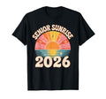 Senior Sunrise 2026 Boho Colorful High T-Shirt - Unique Graphic Unisex - T-Shirt, Sweatshirt, Hoodie