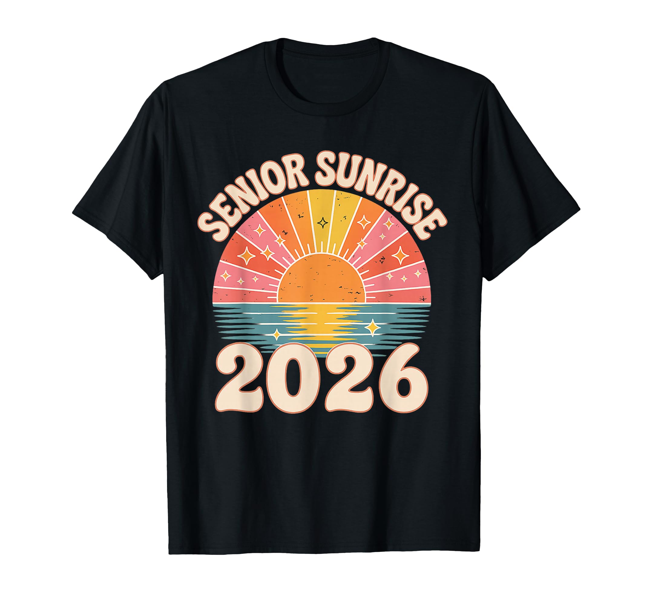 Senior Sunrise 2026 Boho Colorful High T-Shirt - Unique Graphic Unisex - T-Shirt, Sweatshirt, Hoodie