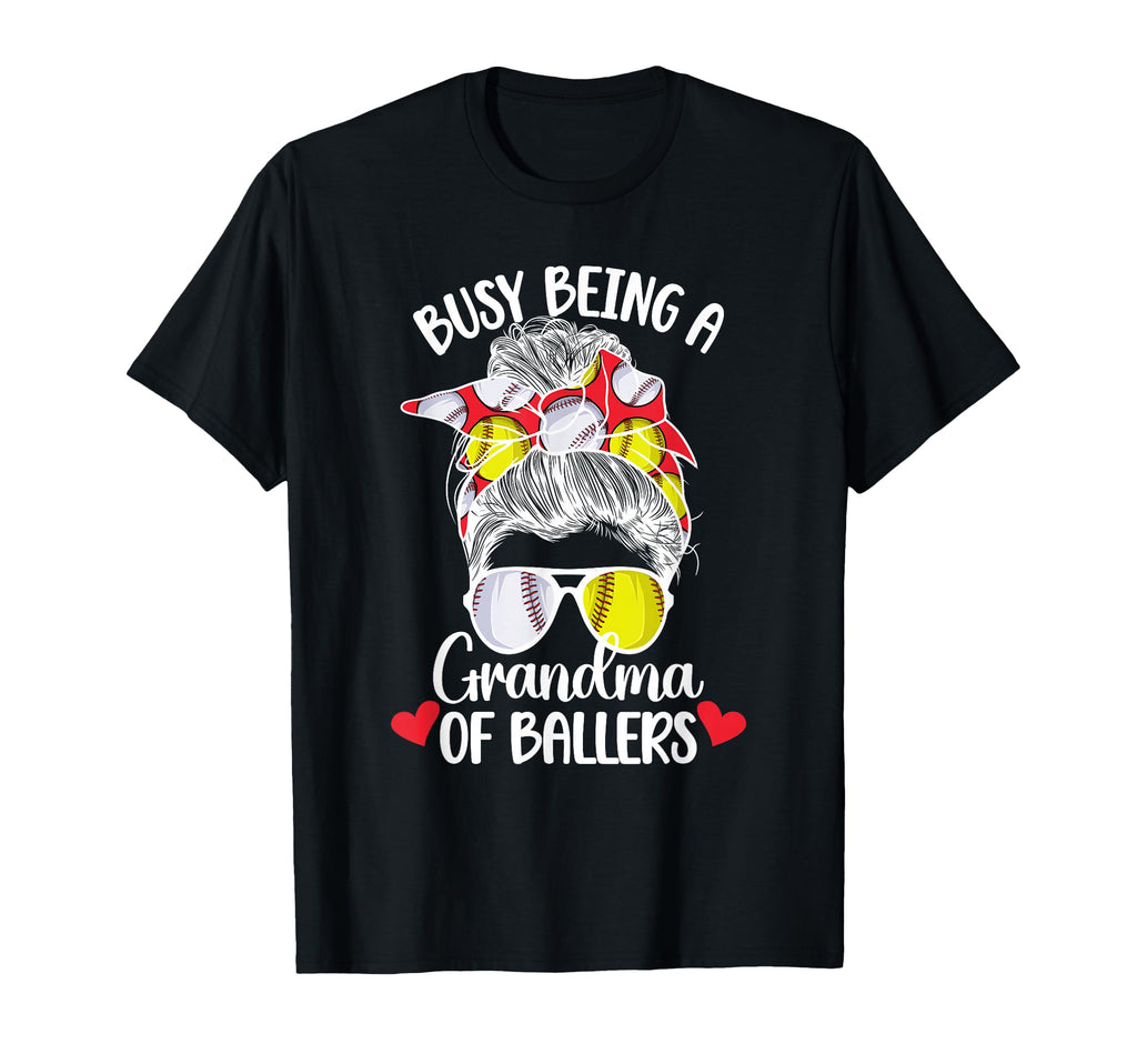 Grandma Ballers Softball Baseball T-Shirt - Fun Novelty Design for Adults - T-Shirt, Sweatshirt, Hoodie
