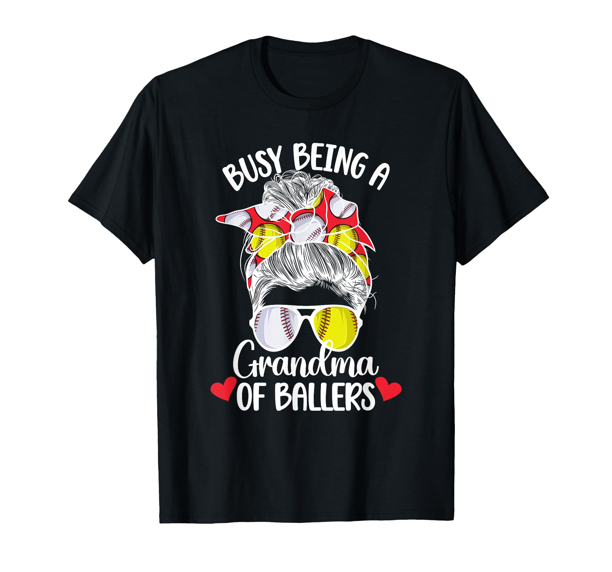 Grandma Ballers Softball Baseball T-Shirt - Fun Novelty Design for Adults - T-Shirt, Sweatshirt, Hoodie