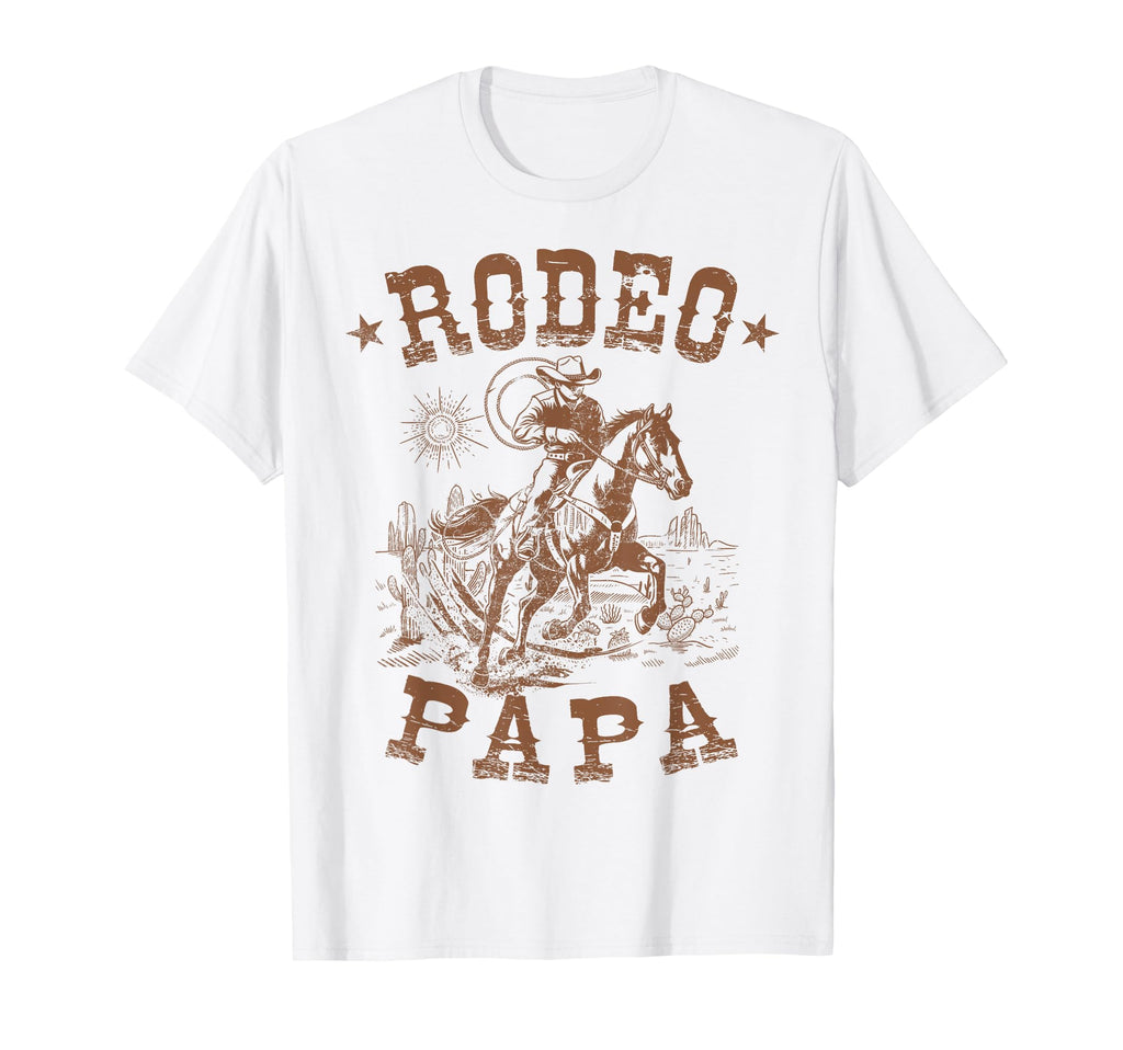Rodeo Papa Western Cowboy Family T-Shirt - Fun Novelty Design Unisex - T-Shirt, Sweatshirt, Hoodie