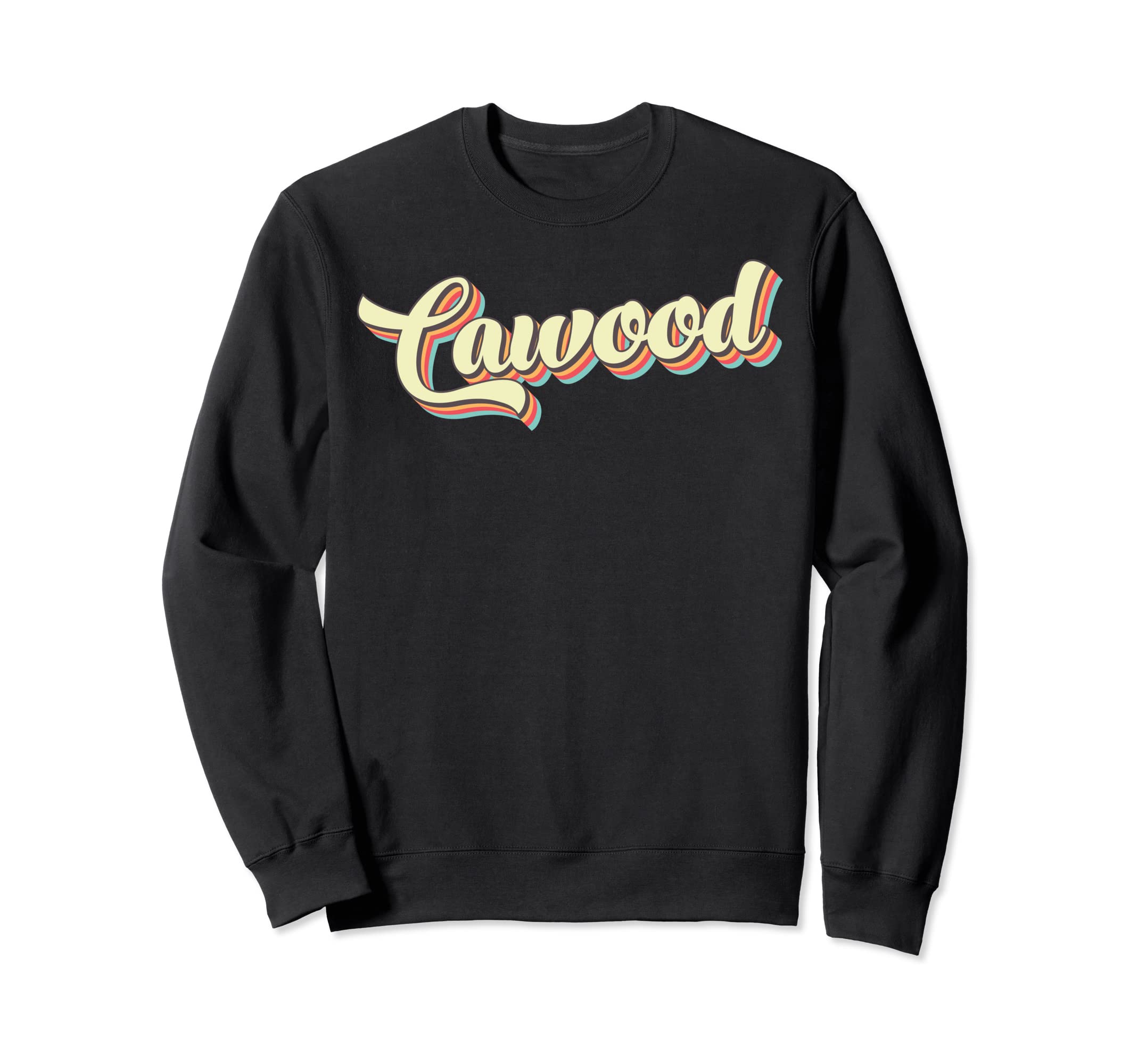 Cawood Art Baseball Font Sweatshirt - Minimalist Print for Adults - T-Shirt, Sweatshirt, Hoodie