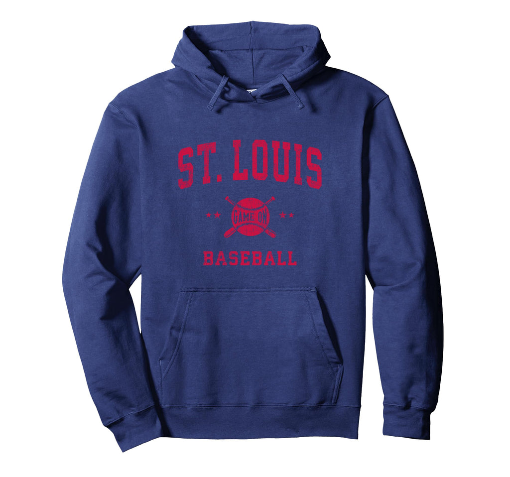 St Louis Baseball Throwback Hoodie - Minimalist Print for Adults - T-Shirt, Sweatshirt, Hoodie