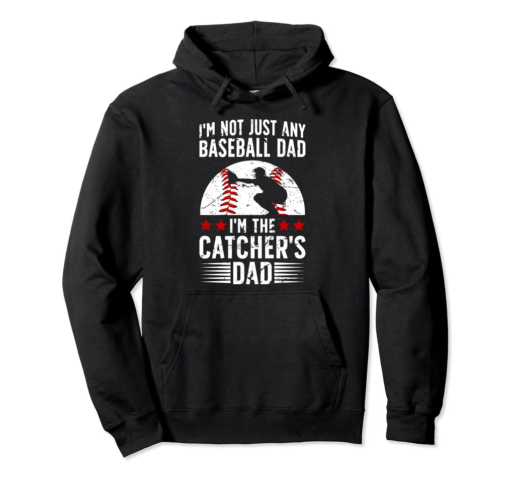 Im Baseball Catcher Dad Baseball Hoodie - Minimalist Print for Adults - T-Shirt, Sweatshirt, Hoodie