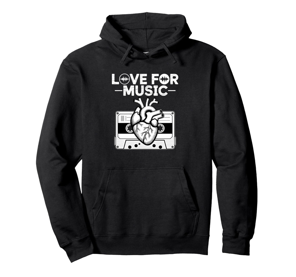 Hiphop Love Music Old School Beats Hoodie - Graphic Print Unisex - T-Shirt, Sweatshirt, Hoodie