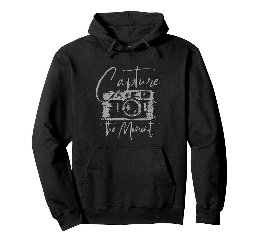 Capture Moment Photography Camera Camera Hoodie - Trendy Graphic Unisex - T-Shirt, Sweatshirt, Hoodie