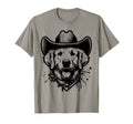 Happy Golden Retriever Cowboy Western T-Shirt - Fun Novelty Design Unisex - T-Shirt, Sweatshirt, Hoodie