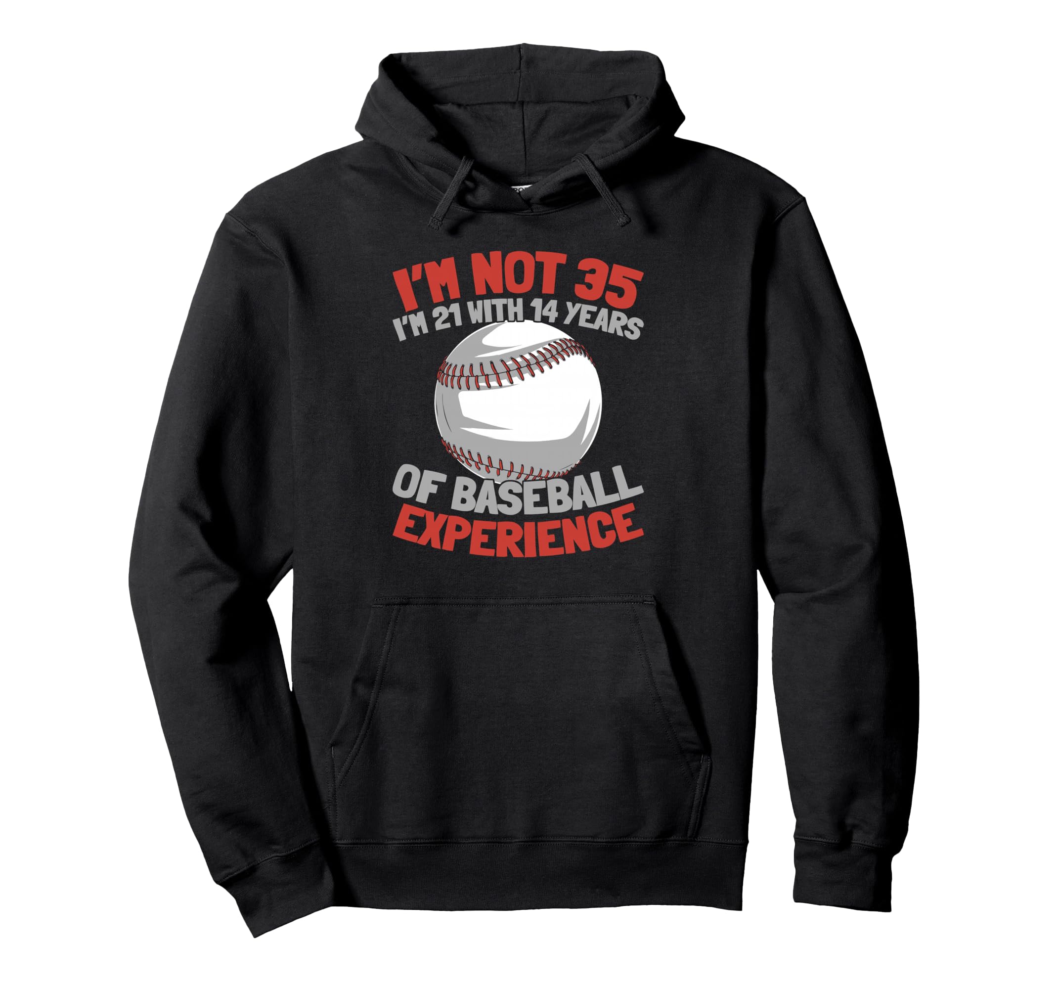 35Th Birthday Team Sport Baseball Hoodie - Trendy Graphic Unisex - T-Shirt, Sweatshirt, Hoodie