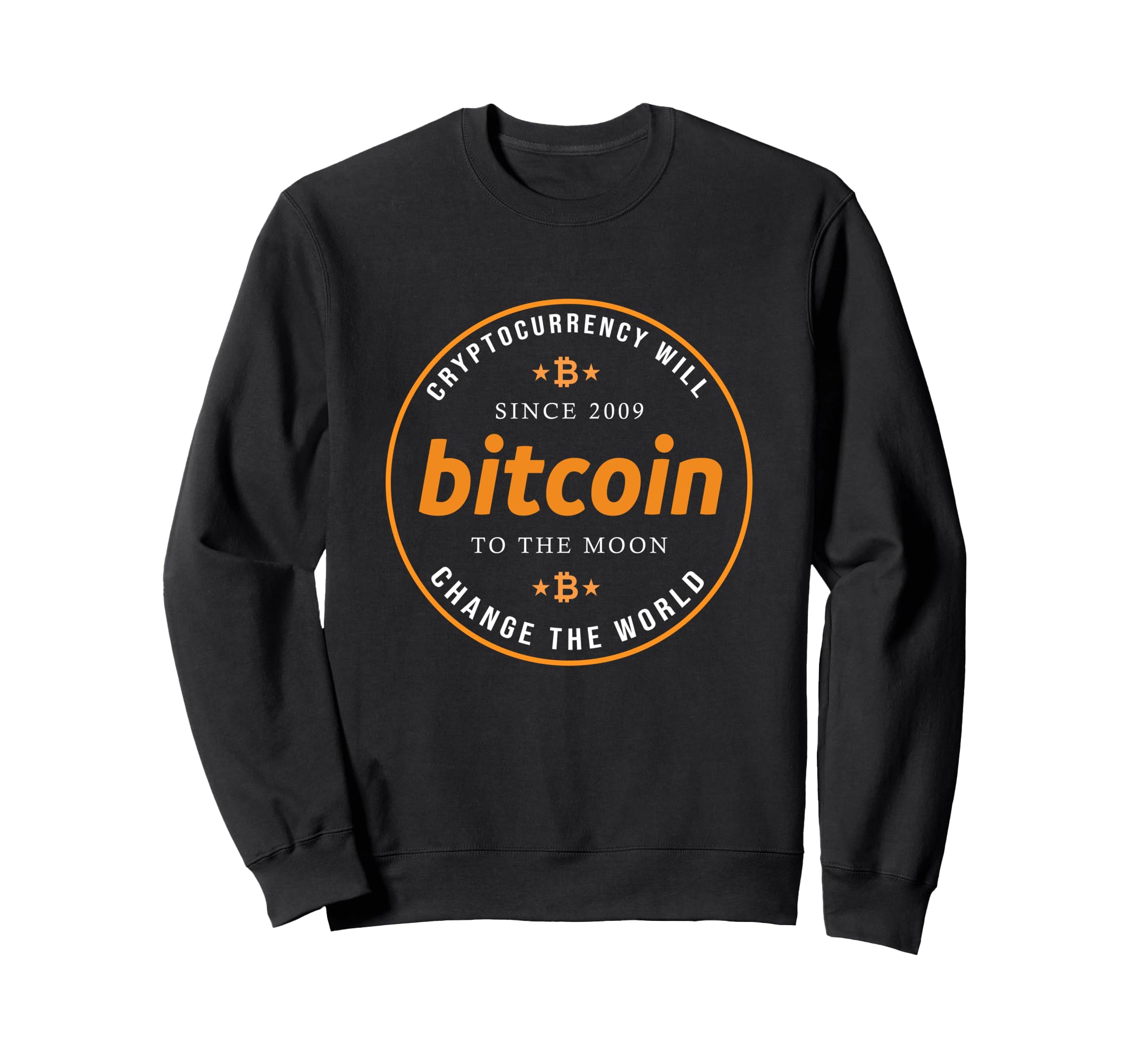 Gifts Bitcoin Btc Distressed Logo Sweatshirt - Fun Novelty Design Unisex - T-Shirt, Sweatshirt, Hoodie