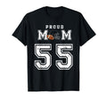 Custom Proud Football Mom Number 55 T-Shirt - Novelty Apparel Unisex - T-Shirt, Sweatshirt, Hoodie