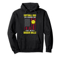 Softball Dad Like Baseball Dad But Hoodie - Unique Graphic Men Women - T-Shirt, Sweatshirt, Hoodie