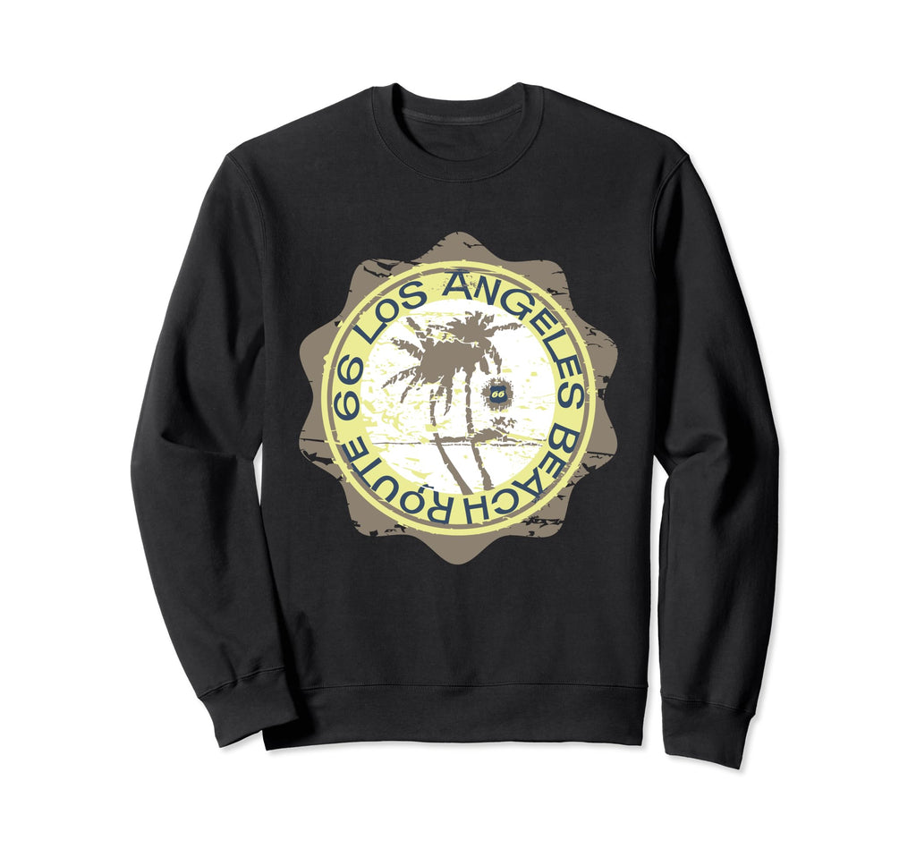 Route 66 Los Angeles Beach Sweatshirt - Novelty Apparel Unisex - T-Shirt, Sweatshirt, Hoodie