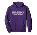 Limerick Ireland 70S 80S Type Hoodie - Aesthetic Graphic Men Women - T-Shirt, Sweatshirt, Hoodie
