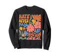 Boho Peace Statement Flower Power Sweatshirt - Fun Novelty Design Unisex - T-Shirt, Sweatshirt, Hoodie