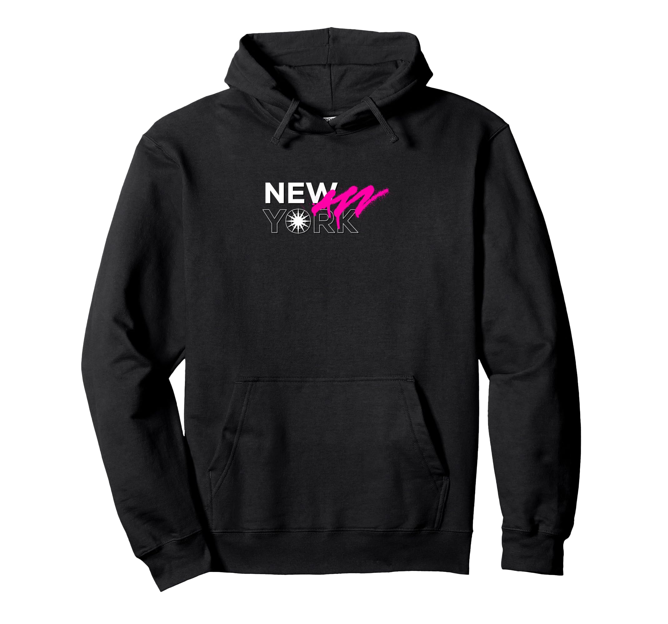 New York Bold Urban Graffiti Hoodie - Minimalist Print for Adults - T-Shirt, Sweatshirt, Hoodie