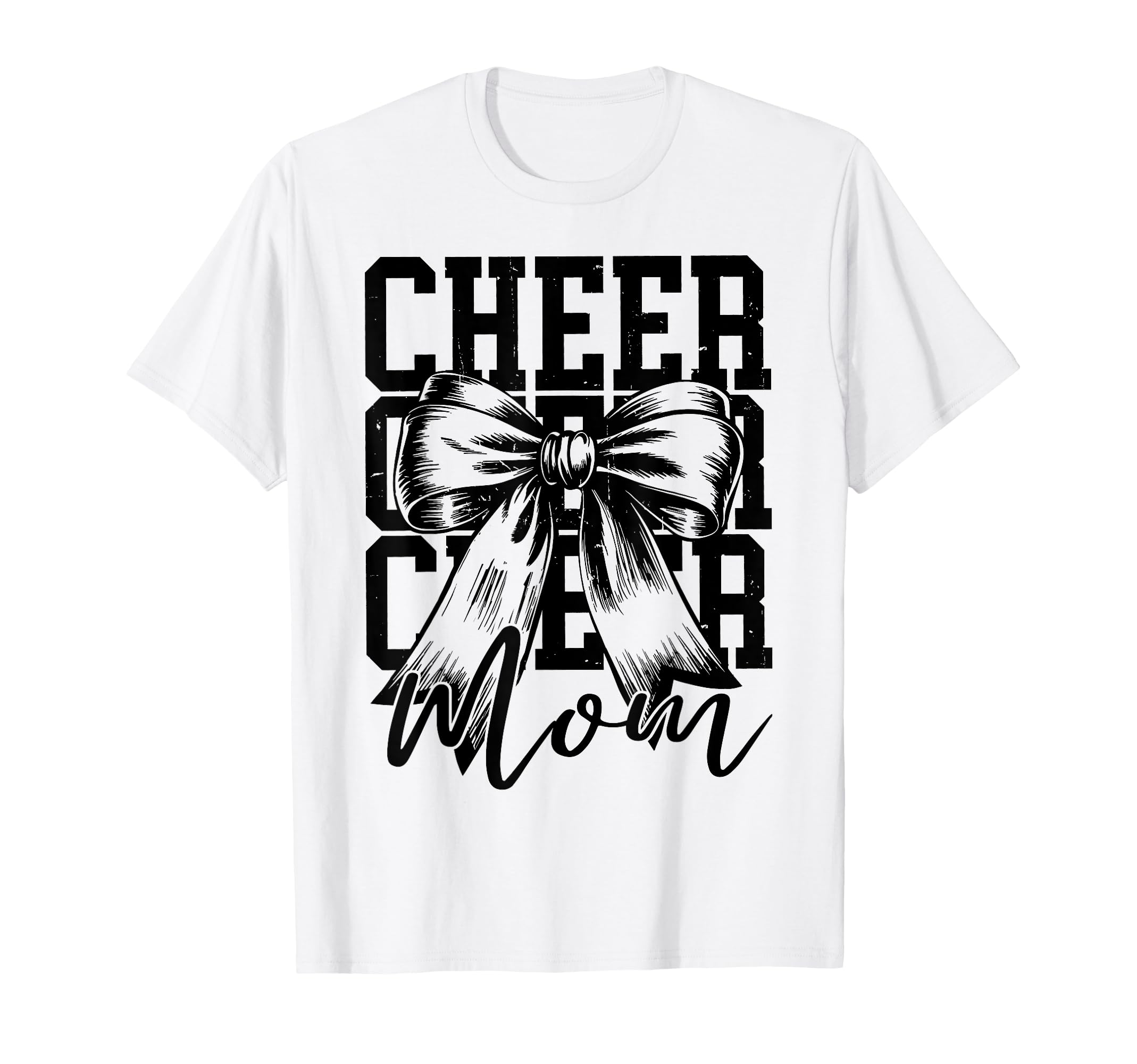 Cheer Mom Coquette Bow Game Day T-Shirt - Casual Everyday Wear Unisex - T-Shirt, Sweatshirt, Hoodie