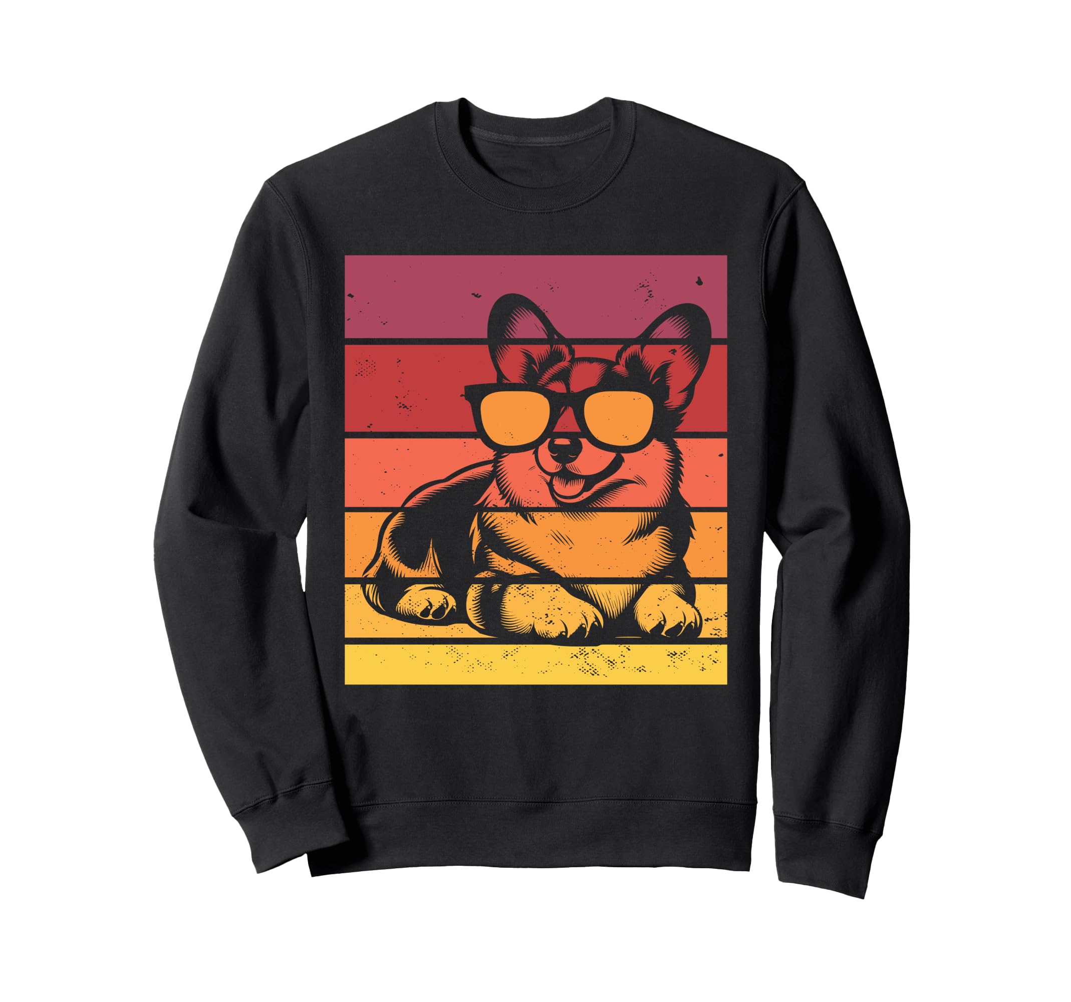 Corgi Dog Sunset Sweatshirt - Streetwear Style Men Women - T-Shirt, Sweatshirt, Hoodie