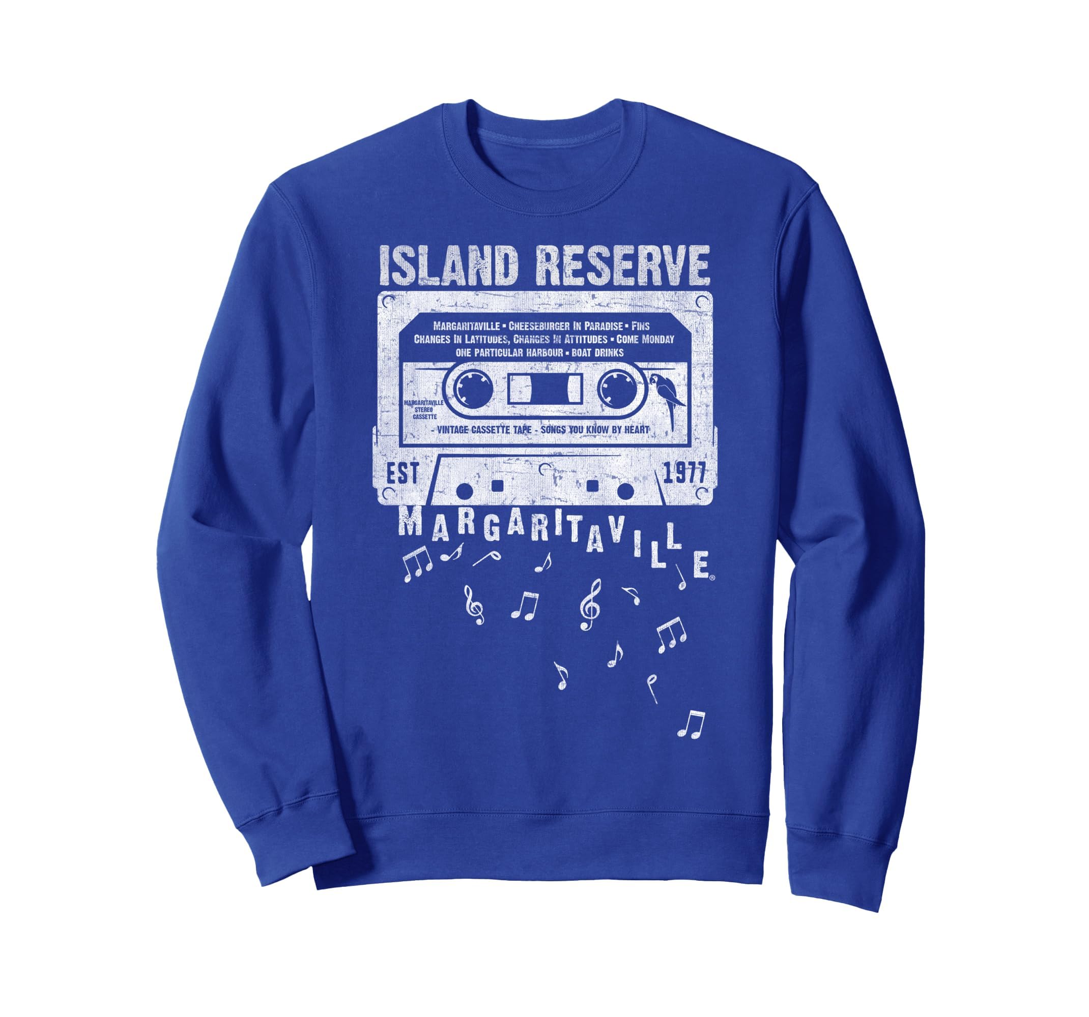 Margaritaville Cassette Tape Sweatshirt - Aesthetic Graphic for Adults - T-Shirt, Sweatshirt, Hoodie