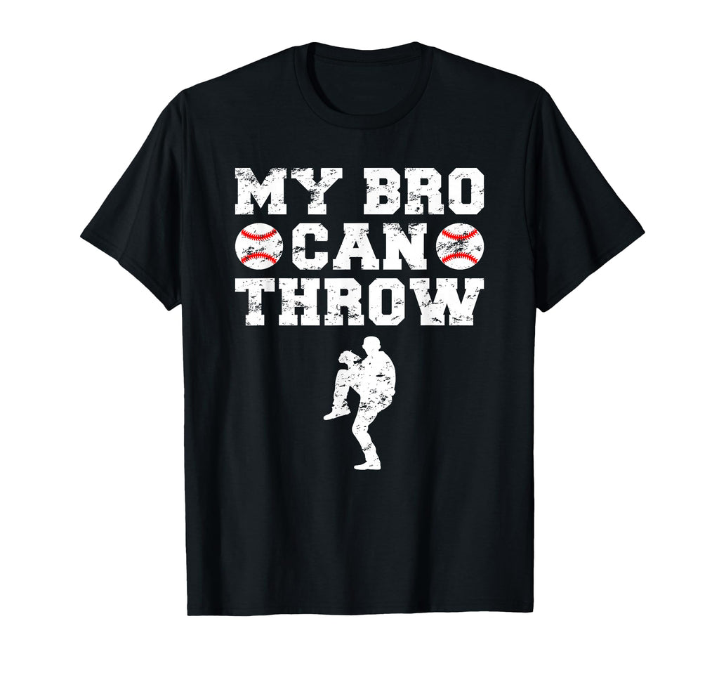 Baseball Pitcher Funny Sister Brother T-Shirt - Unique Graphic Unisex - T-Shirt, Sweatshirt, Hoodie