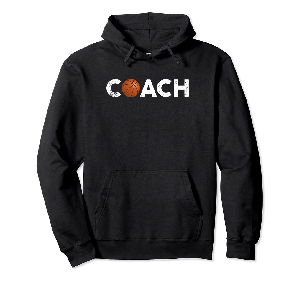Basketball Coach Trainer Distressed Hoodie - Streetwear Style Unisex - T-Shirt, Sweatshirt, Hoodie