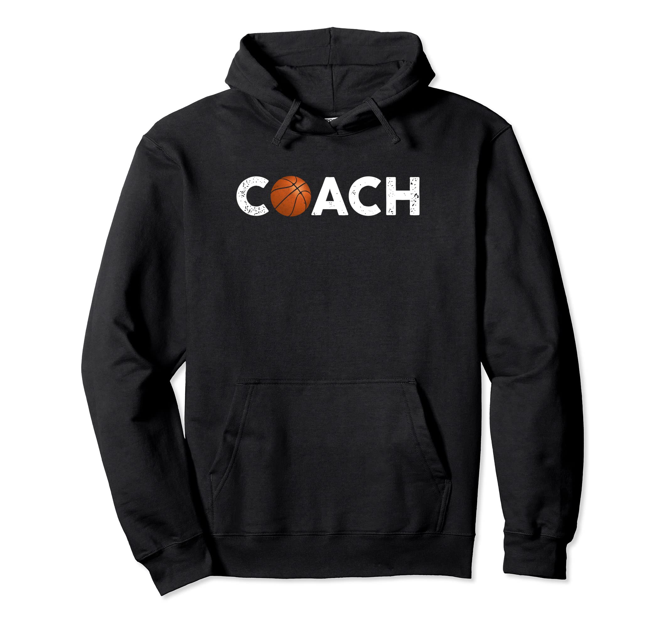 Basketball Coach Trainer Distressed Hoodie - Streetwear Style Unisex - T-Shirt, Sweatshirt, Hoodie
