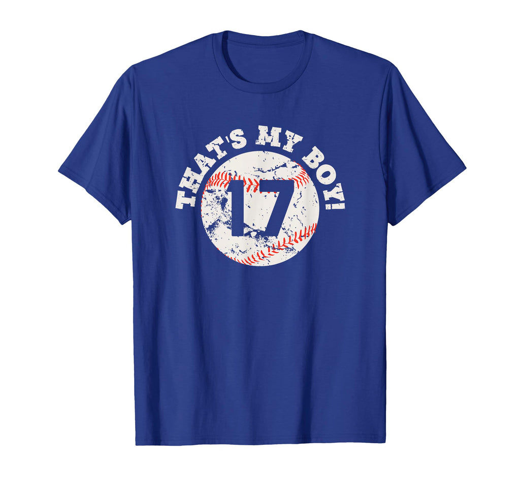 Thats My 17 Baseball Player Mom Or T-Shirt - Novelty Apparel for Adults - T-Shirt, Sweatshirt, Hoodie