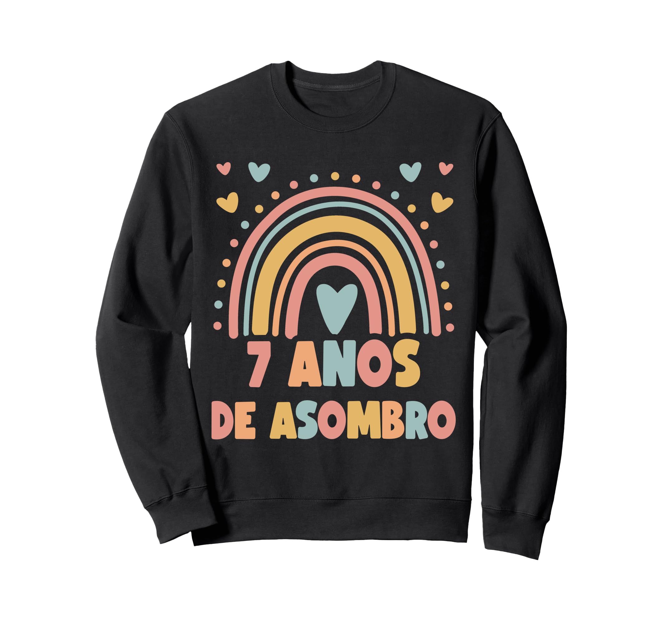 7 Year Old Boho Rainbow 7Th Sweatshirt - Streetwear Style Men Women - T-Shirt, Sweatshirt, Hoodie