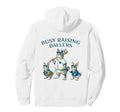 Busy Raising Baller Baseball Softball Hoodie - Graphic Print for Adults - T-Shirt, Sweatshirt, Hoodie